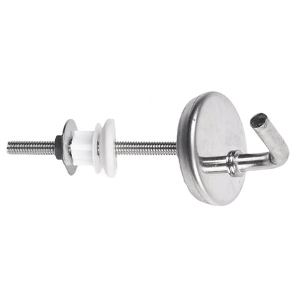 2Pcs Toilet Seat Hinge No Noise Stainless Steel with Mounting Accessory
