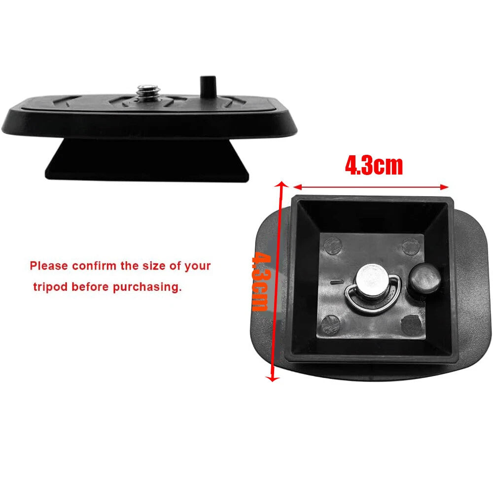 2Pcs Quick Release Plate for Tripod Screw Adapter Mount