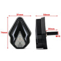2X Flush Mount LED DRL Turn Signal Indicator Amber Red Light for Motorcycle