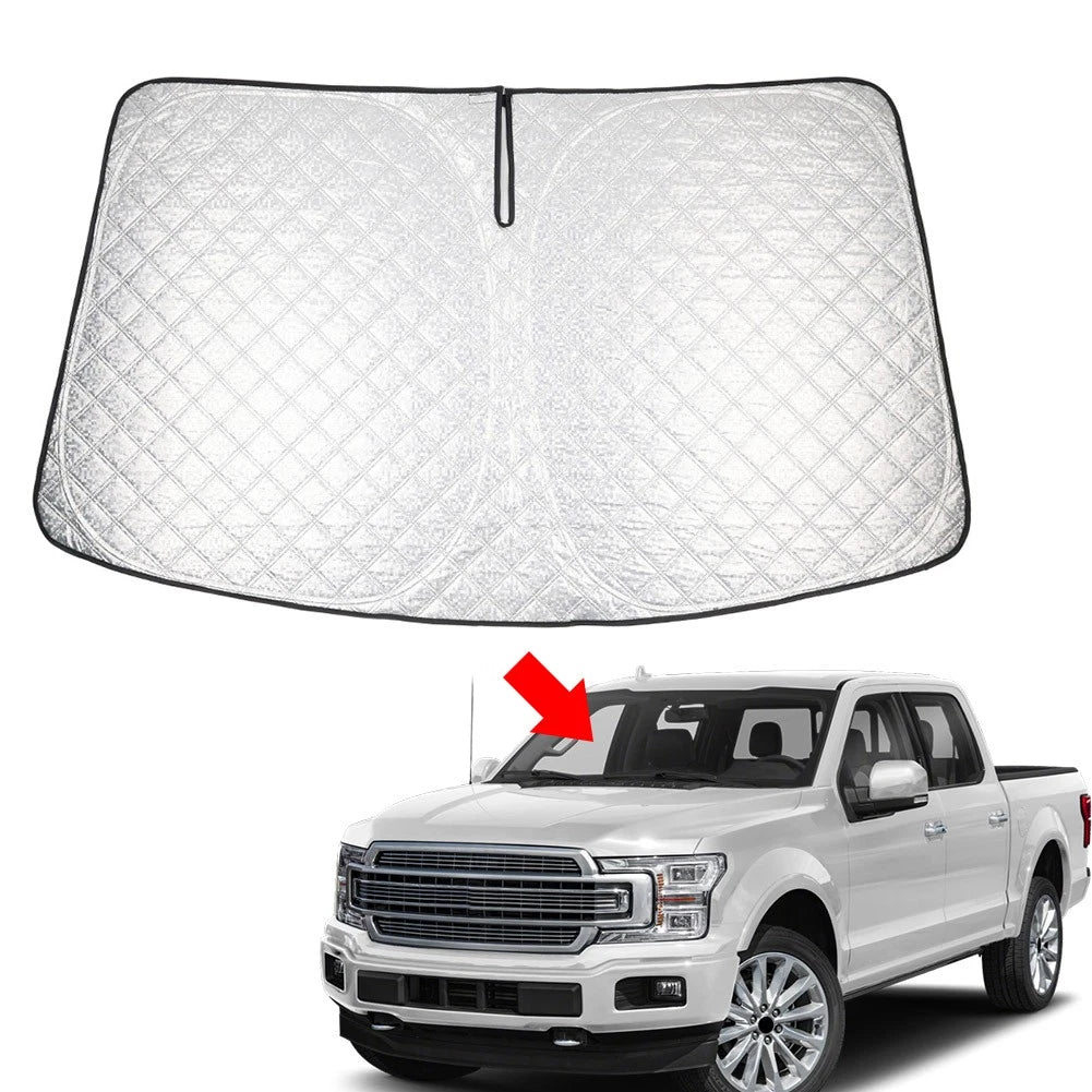 Folding Car Windshield Sun Shade for Ford F150 (2015–2020)