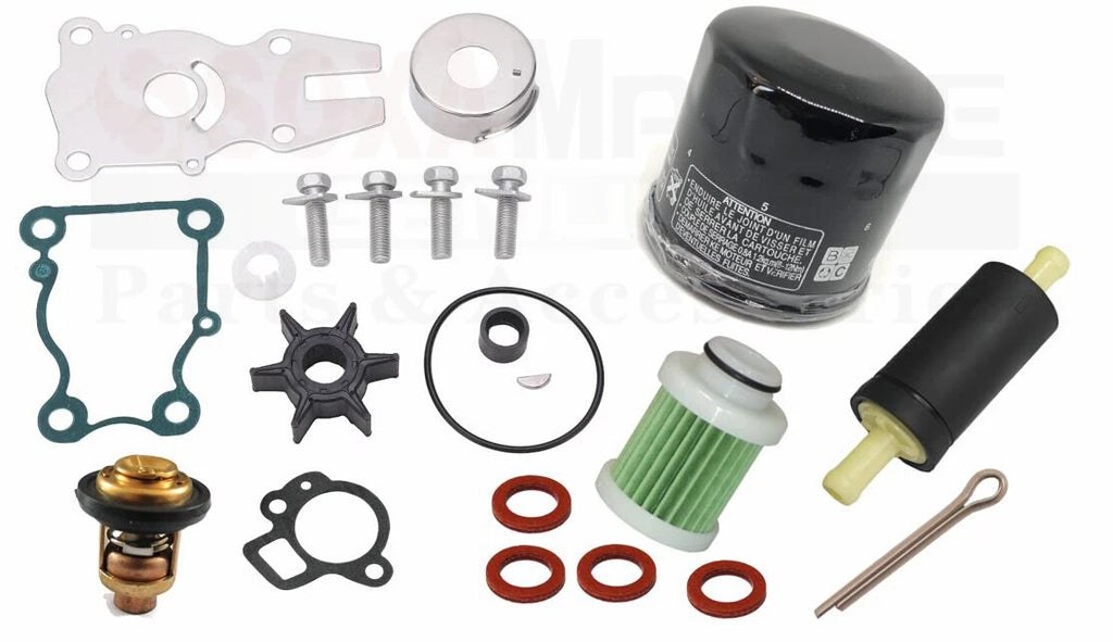 Outboard Maintenance Kit for Yamaha F30B F40F (Thermostat, Oil, Fuel Filter)