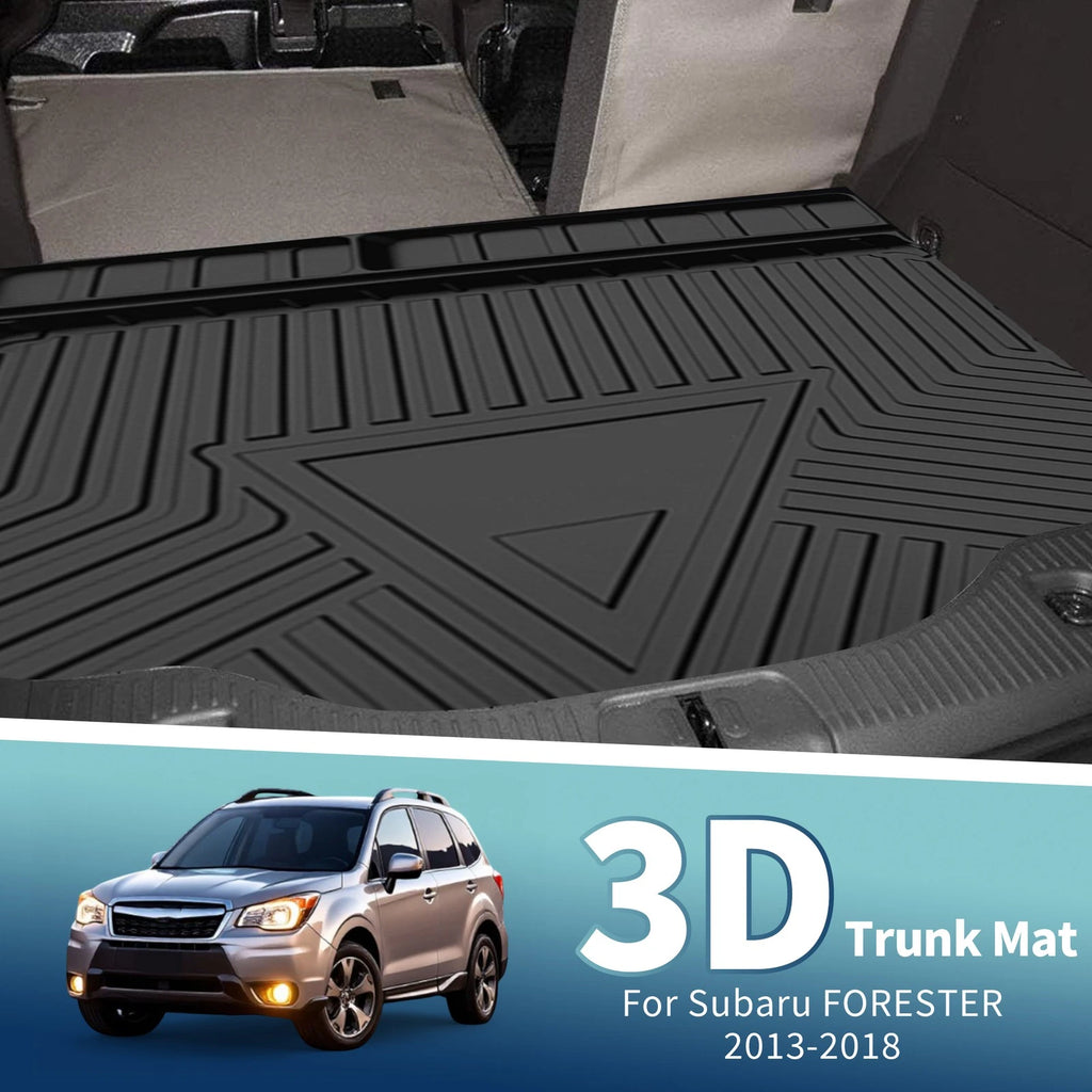 Rear Trunk Cargo Liner Flat Face TPE 1 Piece for Subaru Forester (2013–2018)