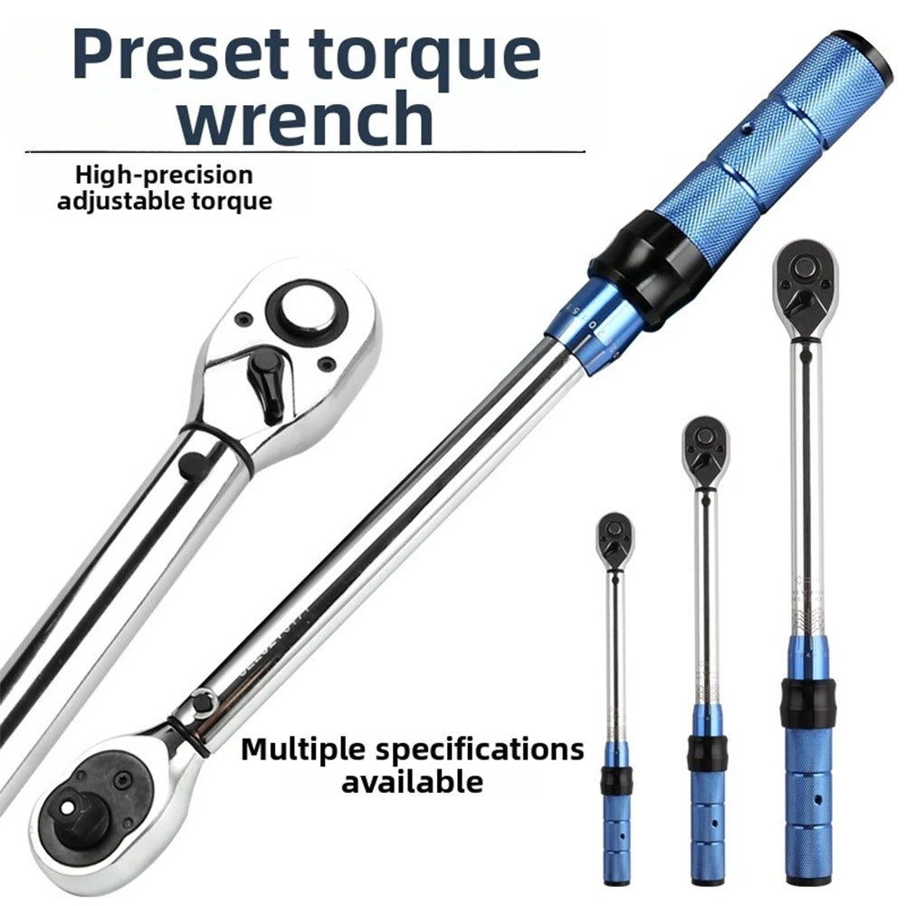 Adjustable torque wrench industrial grade with easy to read scale for users