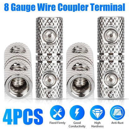 Set of 4 Wire Coupler Terminal Butt Connectors for Secure Wiring Connections
