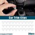 Interior Trim Retainer Clip Fastener Set for Toyota Lexus White (30 Pack)