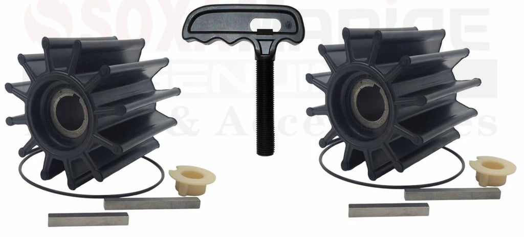 2X Impeller Kits w/ Puller for Cummins 3802444, Caterpillar 1W5664