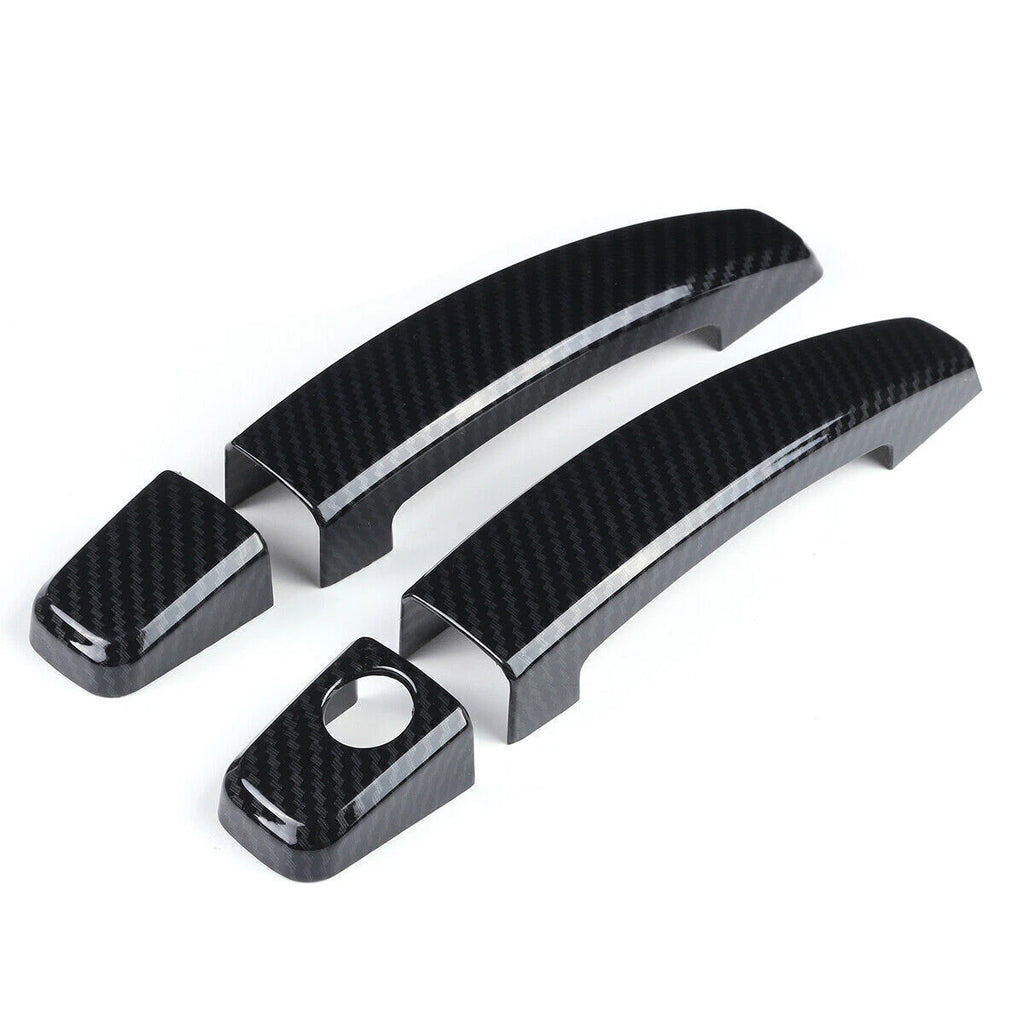 2X Carbon Look Door Handle Cover Trim for Chevrolet Camaro (2010–2015)