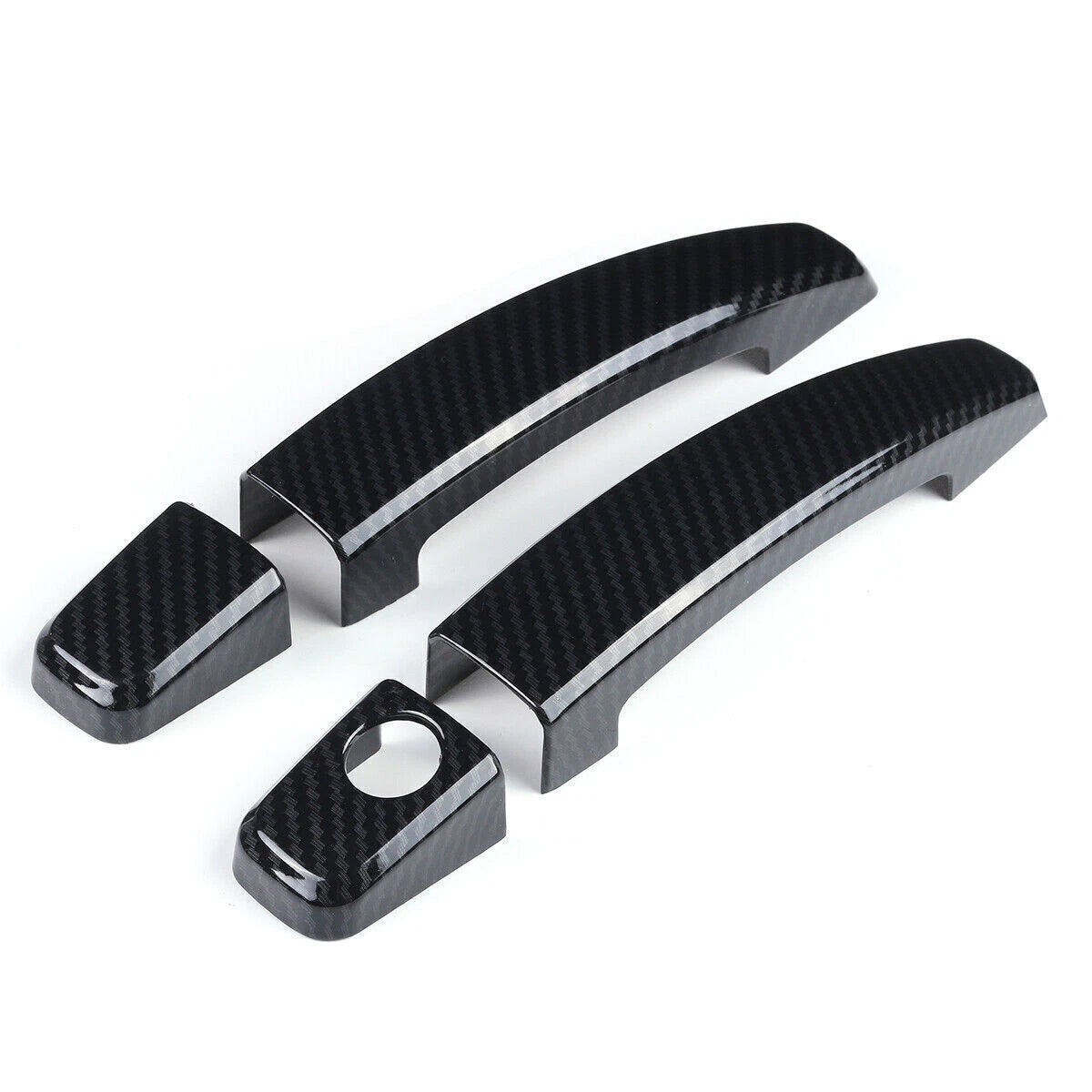 2X Carbon Look Door Handle Cover Trim for Chevrolet Camaro (2010–2015)