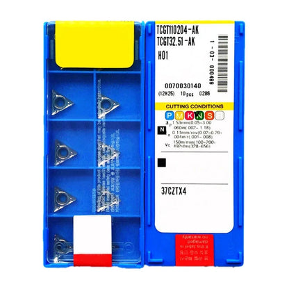 10PCS TCGT110204-AK H01 Insert Cutter Blade TCMT1102