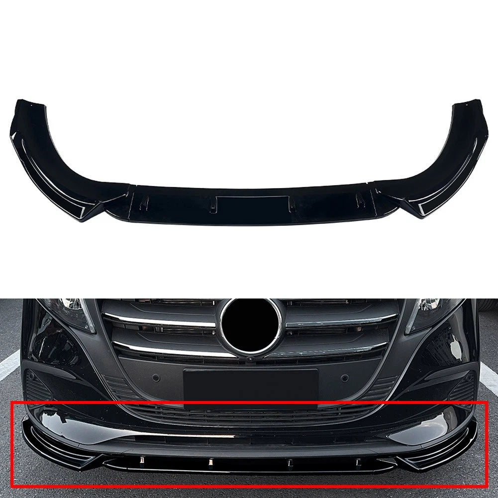 Front Bumper Lip Spoiler for Mercedes-Benz V-Class Vito W447 (2024–2025)