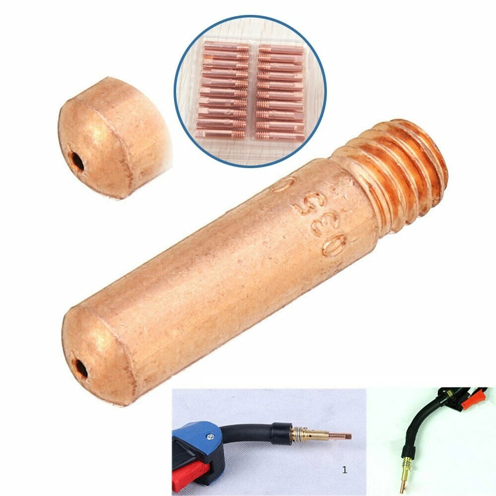 10pcs Mig Welding Contact Tips for MB15 Welder (M6)