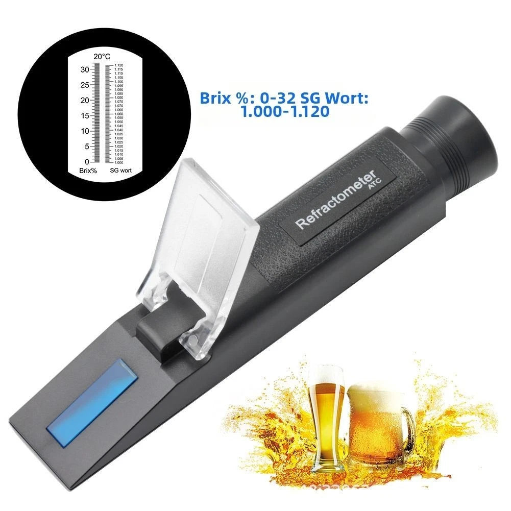 Refractometer THE01671 for Homebrewers and Winemakers (0-32, 1.000-1.120)