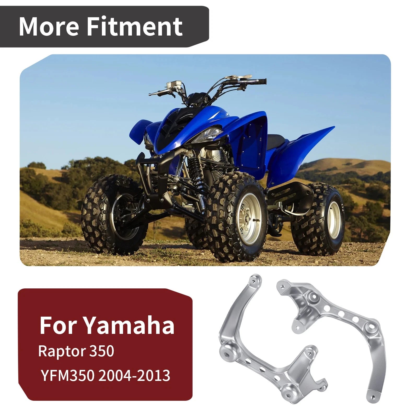 Front Fender Stay & Headlight Bracket for Yamaha Raptor 350 (2004–2013)