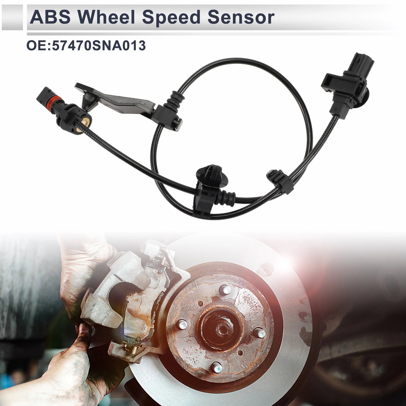 ABS Wheel Speed Sensor Rear Right Replacement for Honda Civic (2006–2011)