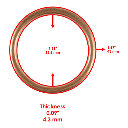 Exhaust Pipe Gasket 2 Pack for Honda VT500C Shadow 500 (1983–1986)