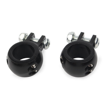 1-1/4" 32mm Engine Crash Bar Highway Foot Peg Mount Clamp Bracket For Harley Blk