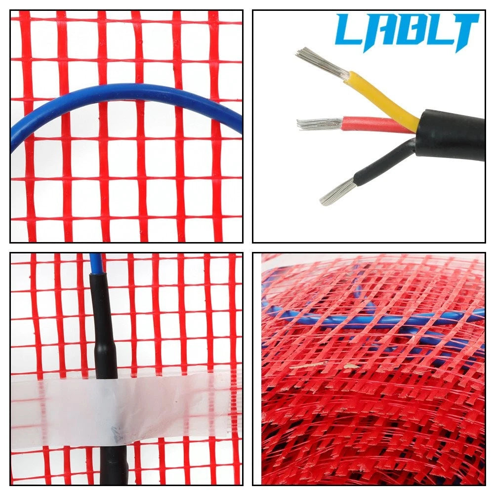 Electric Radiant Floor Heating System for Bathroom Kitchen (100 Sqft, 120V)