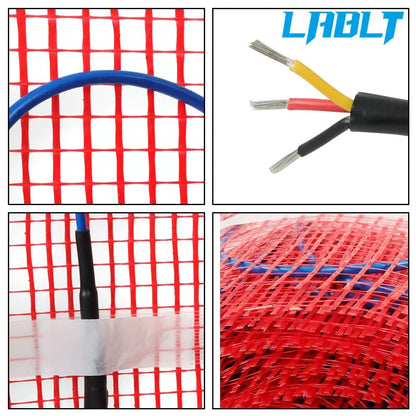 Electric Radiant Floor Heating System for Bathroom Kitchen (100 Sqft, 120V)