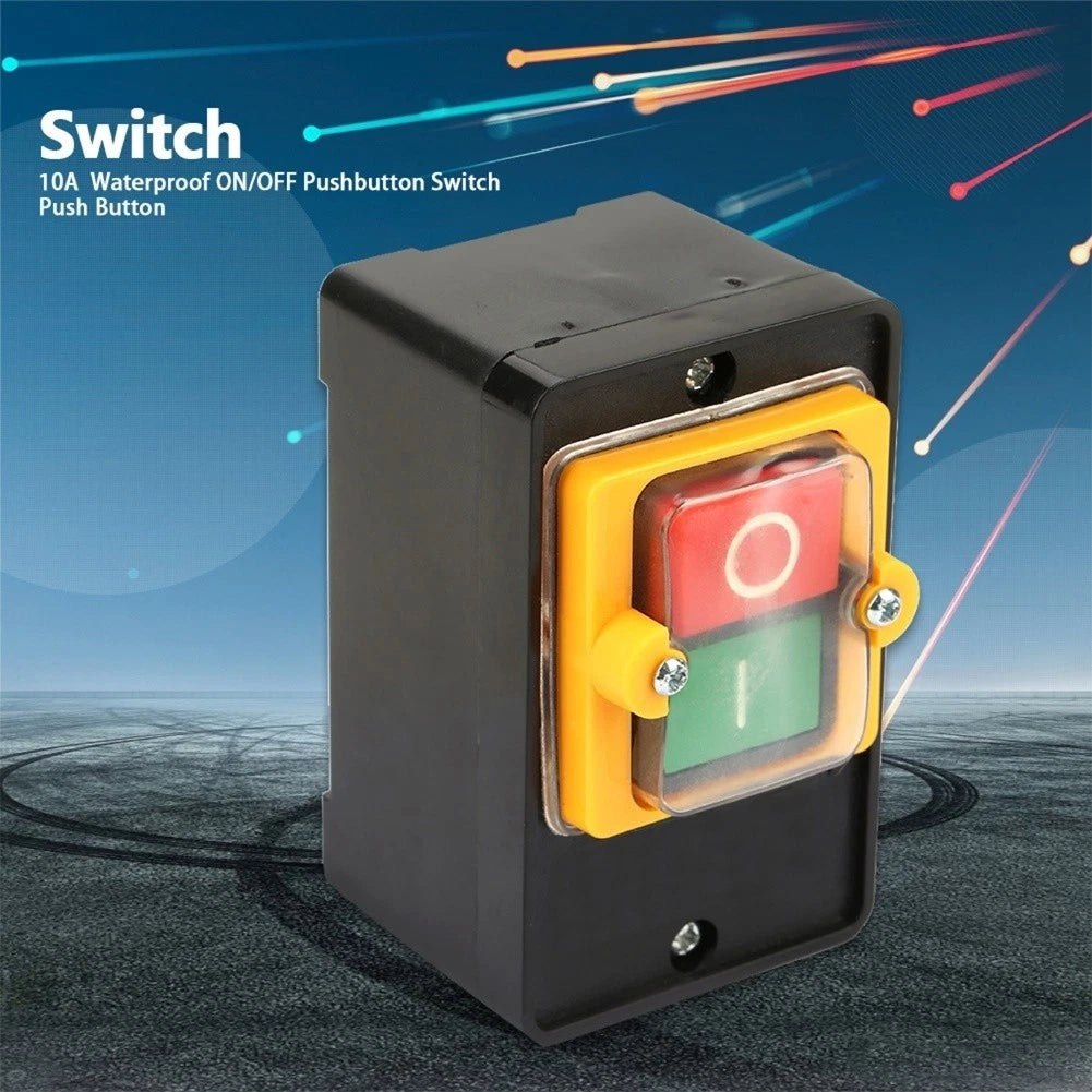 Waterproof Motor Start Stop Button Switch for Industrial Machines