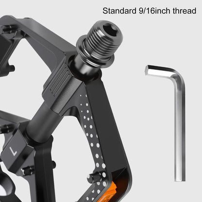 Lightweight Reflective Bike Pedals 916 Inch Non-Slip Design