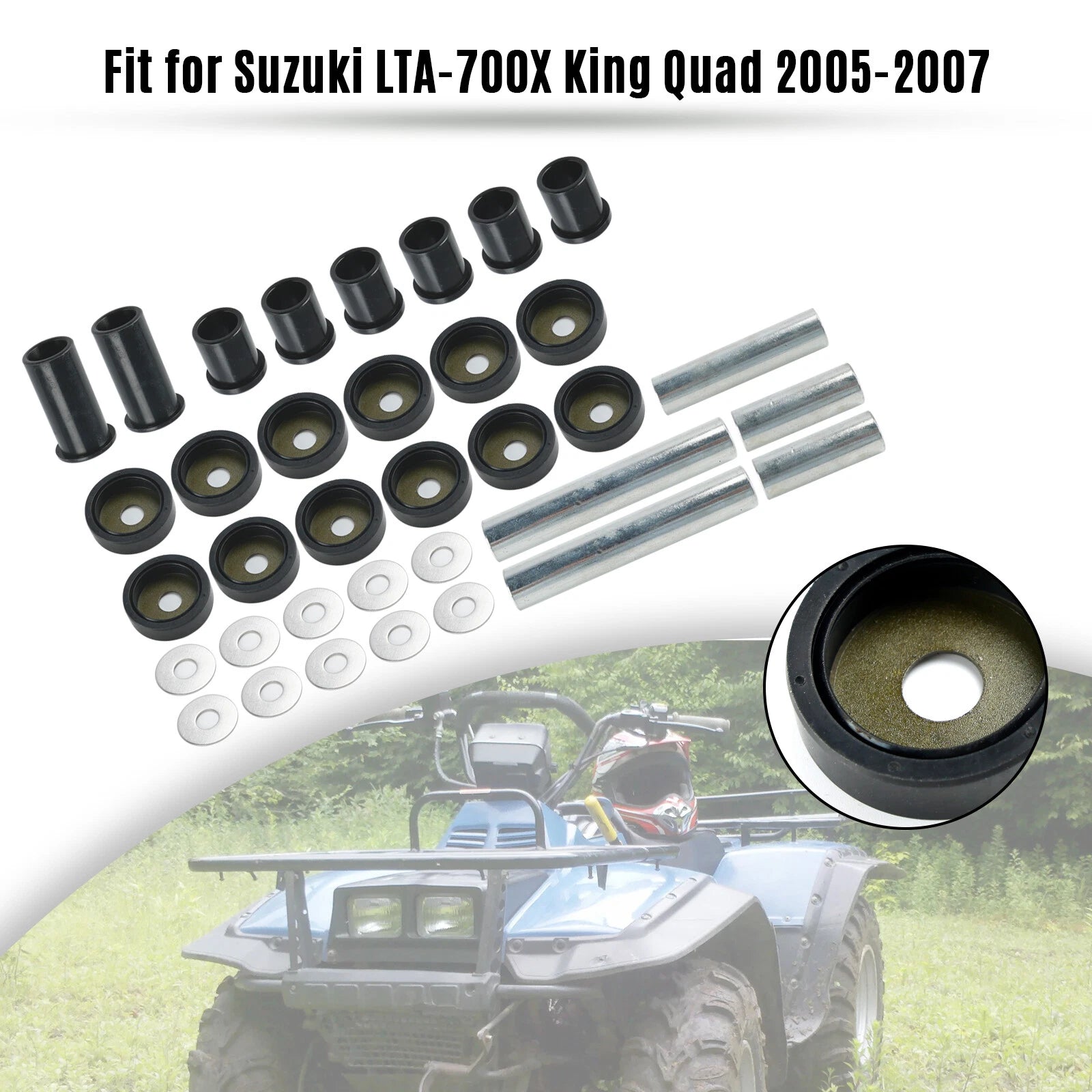 Rear A-Arm Bushing Kit 50-1041 for Suzuki 450 700 King Quad (2005–2021)
