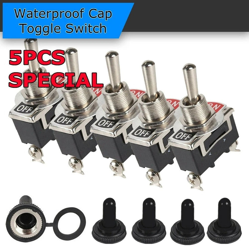 5X Toggle Switches for Various Applications - On/Off Functionality