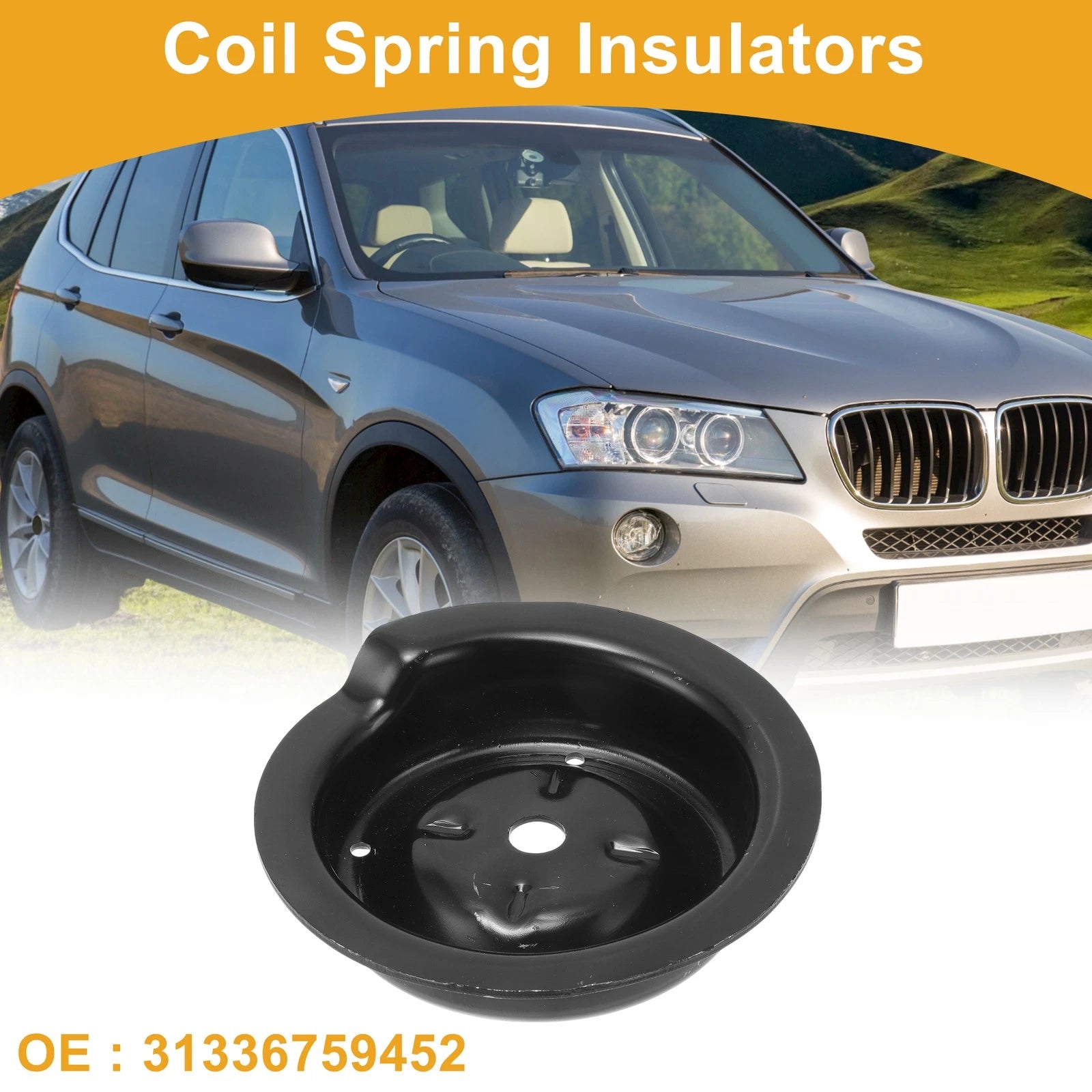 Upper Coil Spring Insulator Replacement for BMW X3 (2004–2010) Metal