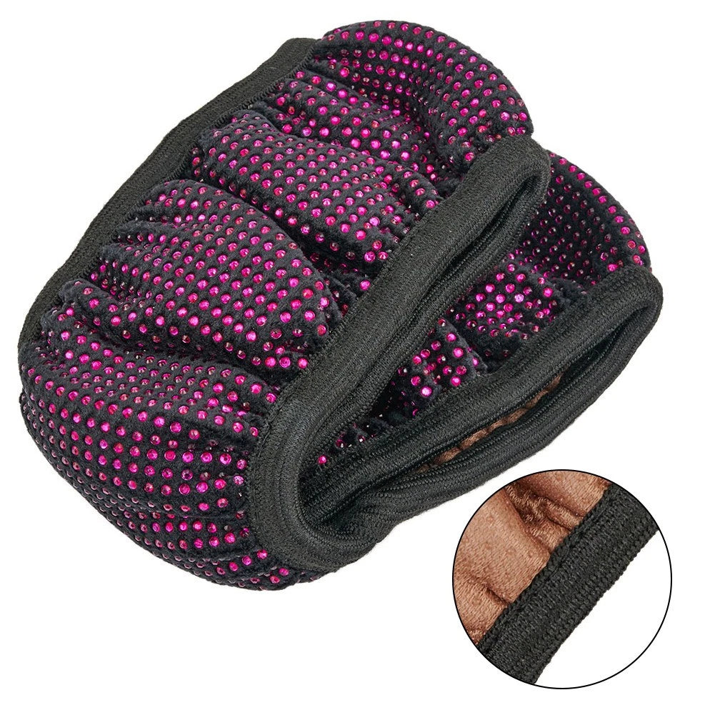 Steering Wheel Cover for Universal Fit (37-38cm) - Bling Decorative Accessory