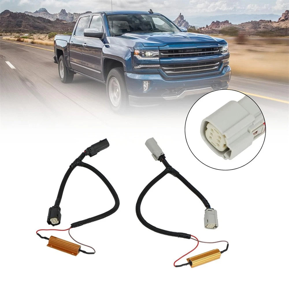 2X Tail Light LED Conversion Harness for Chevrolet Silverado (2016–2018)