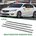 4pcs Window Weatherstrip Seal Replacement for Honda Accord (1996–1997) PVC