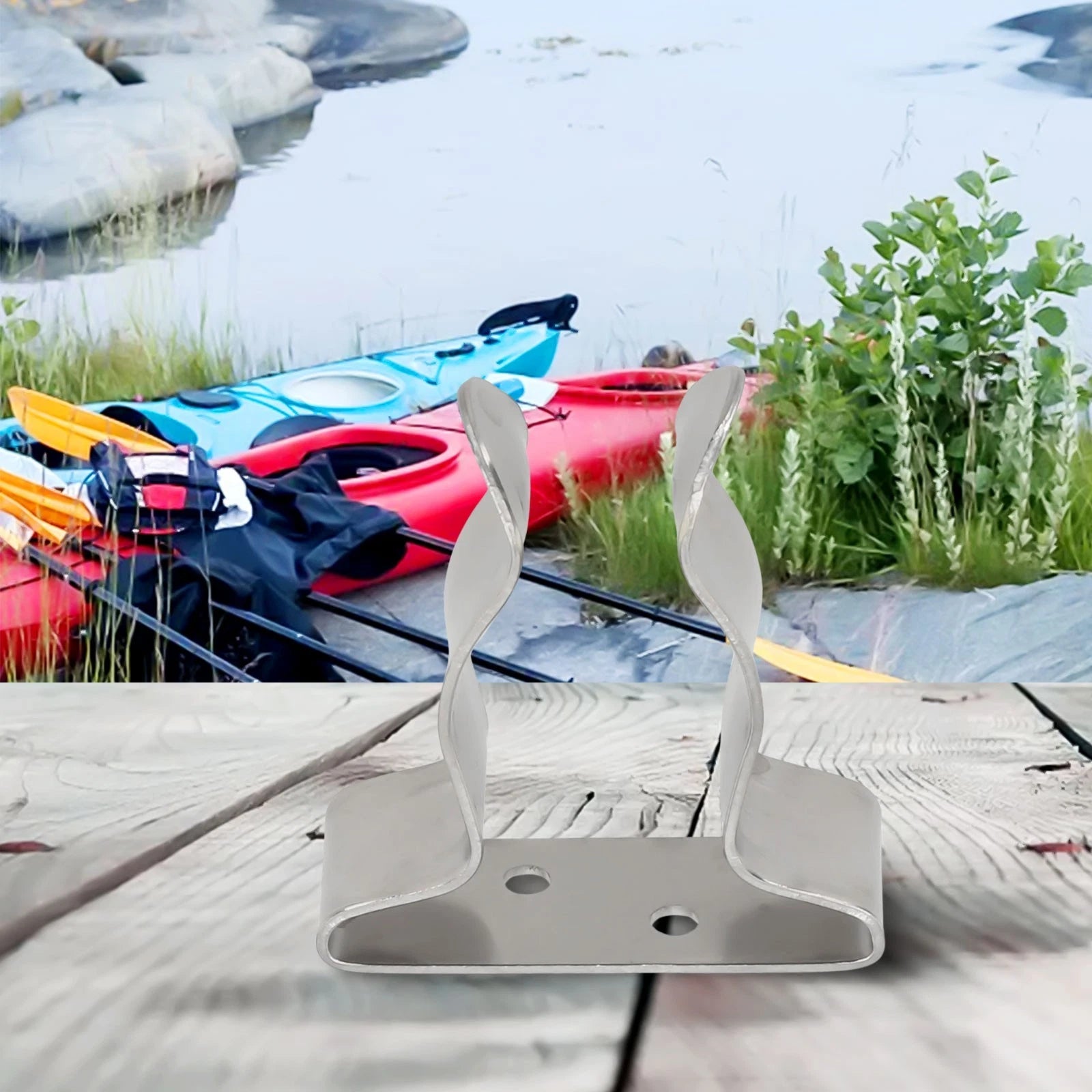 304 Stainless Steel Bracket Clip for Boat Hook