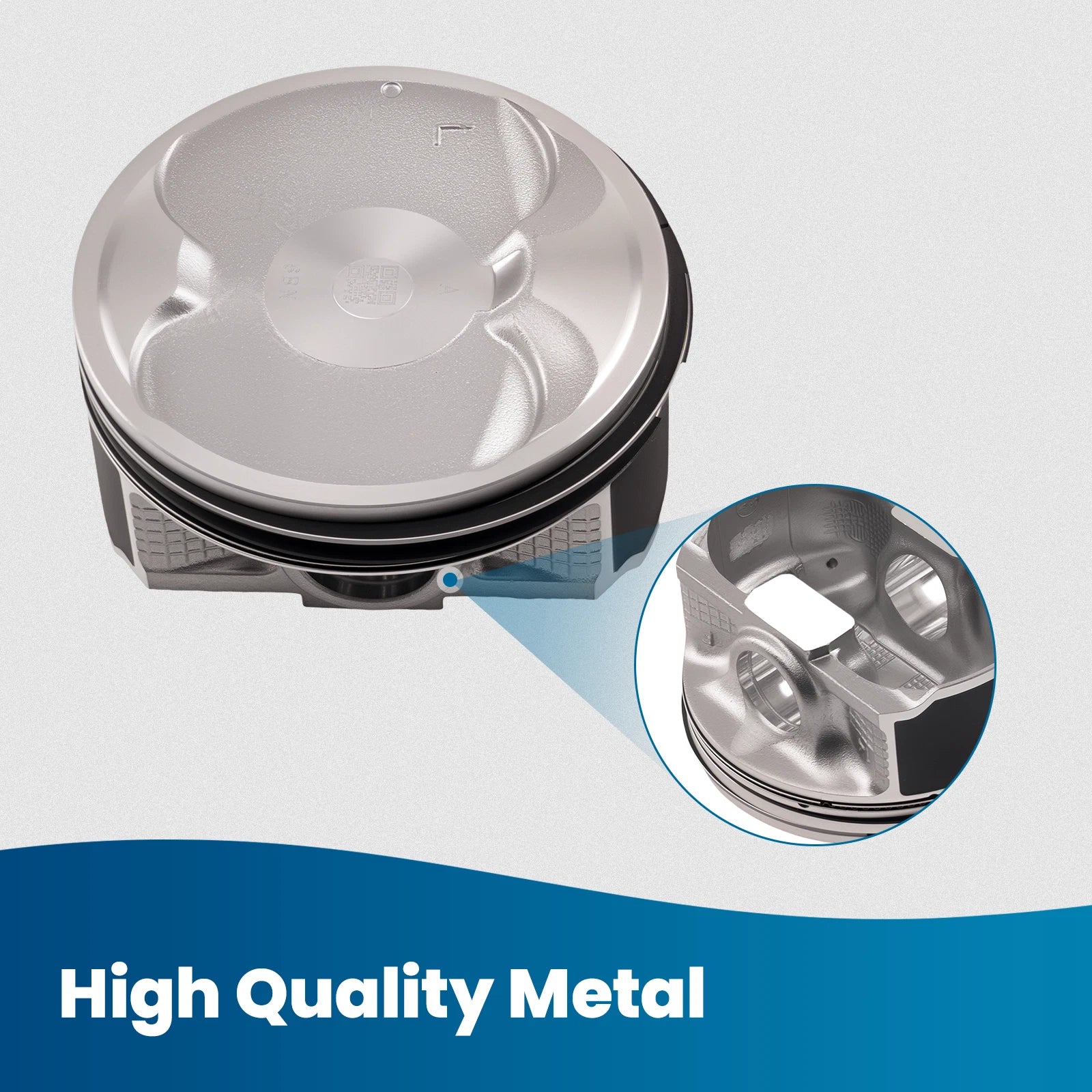 4Pcs Piston Set for Subaru Legacy 2.5L SOHC (2000–2005) 12006AC070