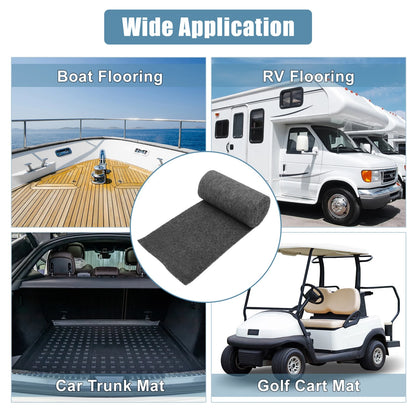 Boat Carpet Pad Decking Sheet Mat for Boat Trailers (157–In x 11–In)