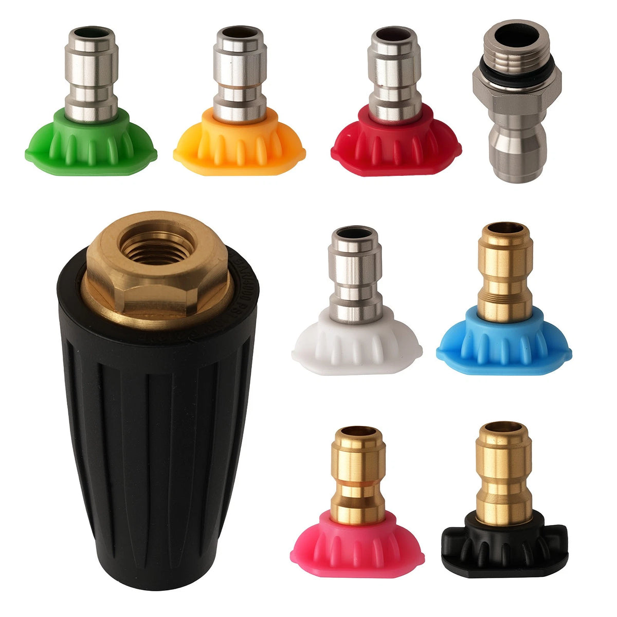 8X Turbo Nozzle for Pressure Washer (4000 PSI) - 360° Rotation, Quick Connect