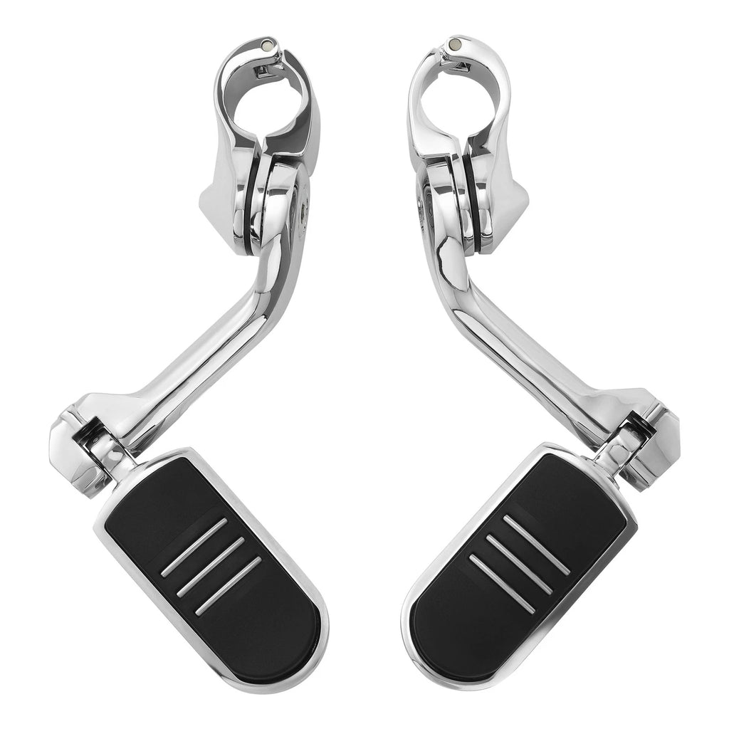 1-1/4" Chrome Long Pegstreamliner Highway Engine Guard Footpeg for Harley