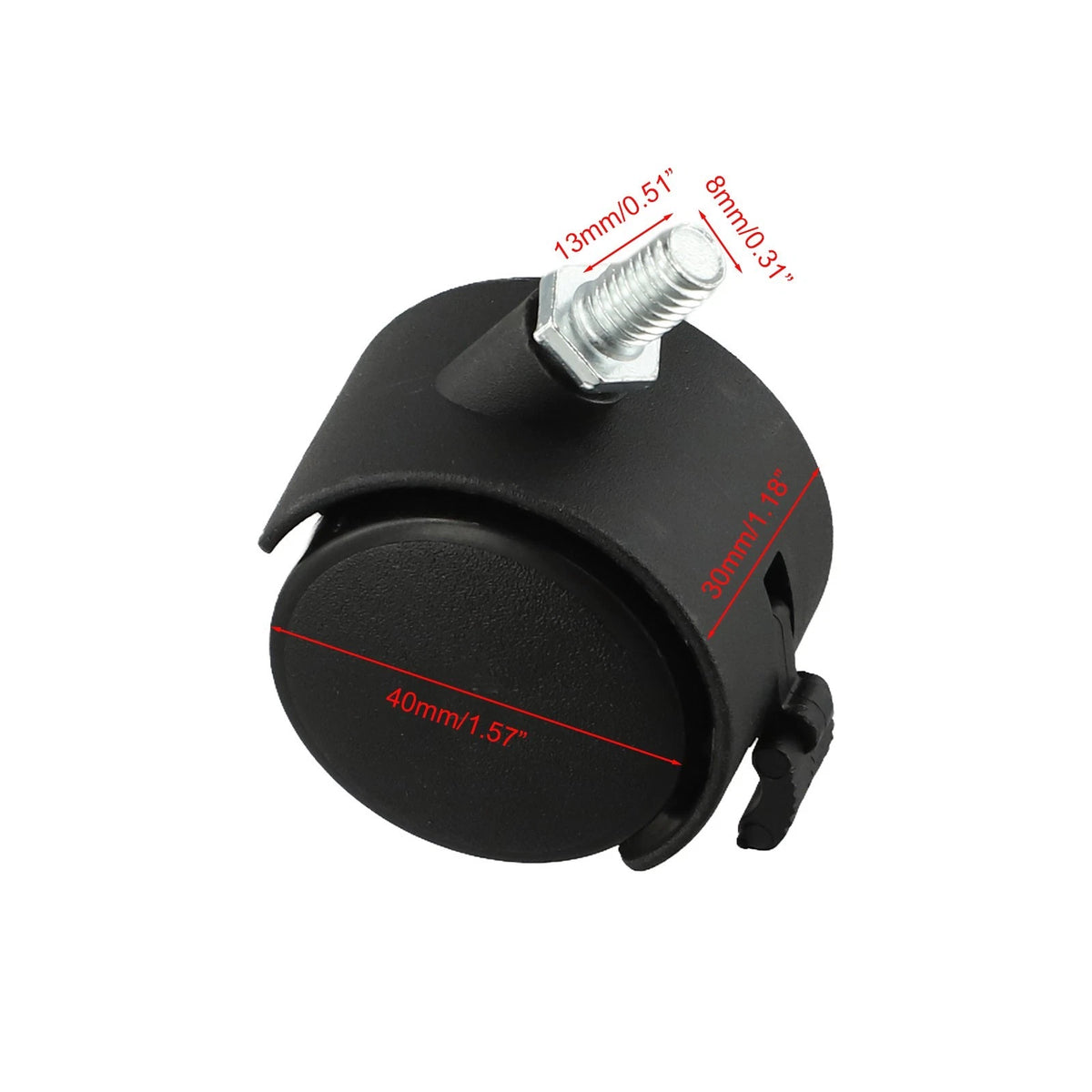 Plastic Roller Caster Wheels for Furniture Mobility (No Specific Part Numbers)