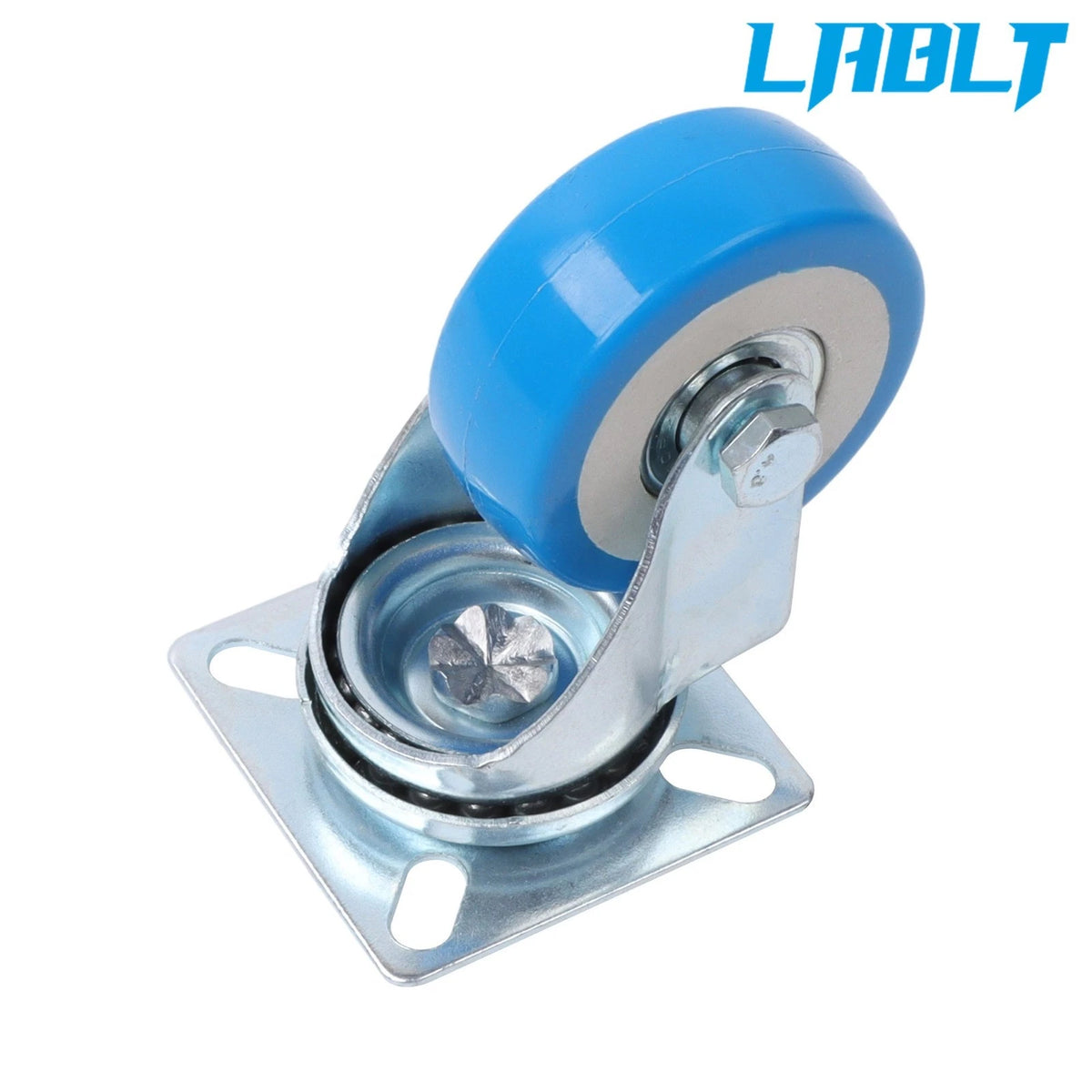 24Pcs 2-Inch Blue Swivel Casters for Various Applications (65lb Capacity)