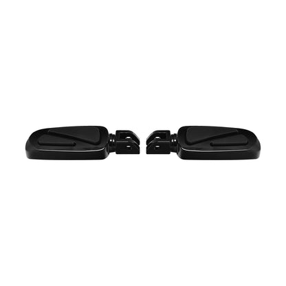 Black Front Rider Footpegs Footrest for Harley Softail FXST (2018–2025)
