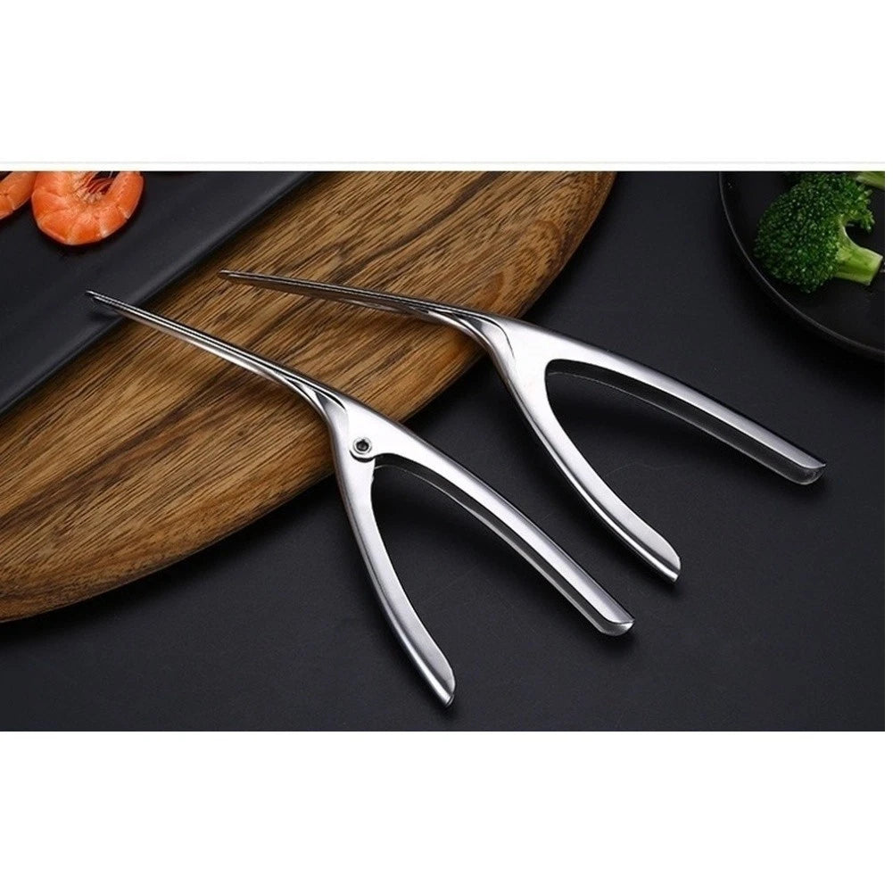 Compact Shrimp Peeling Tool 304 Stainless Steel for Kitchen Use