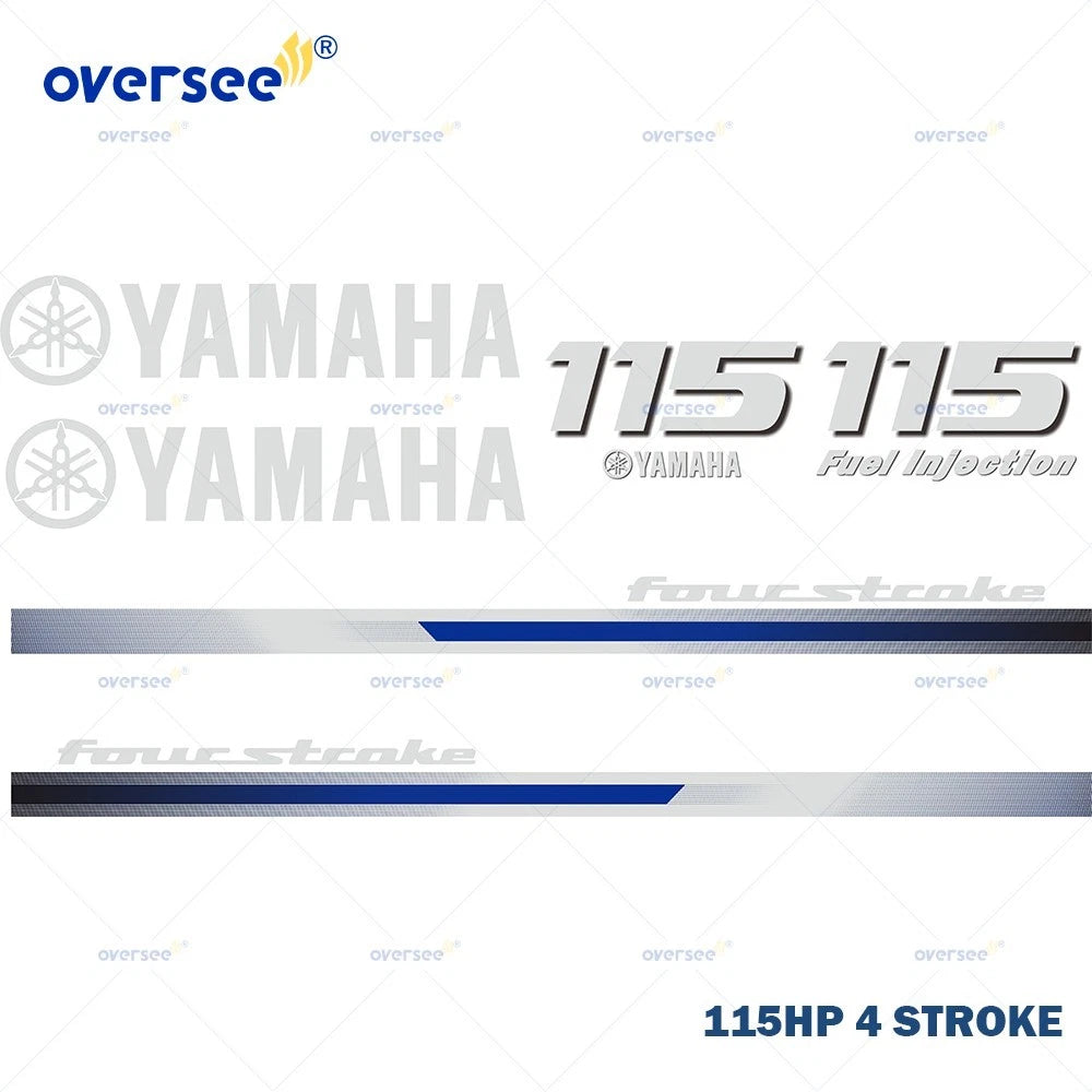 Sticker Kit for Yamaha 115HP 4 Stroke Outboard (Anti-UV)