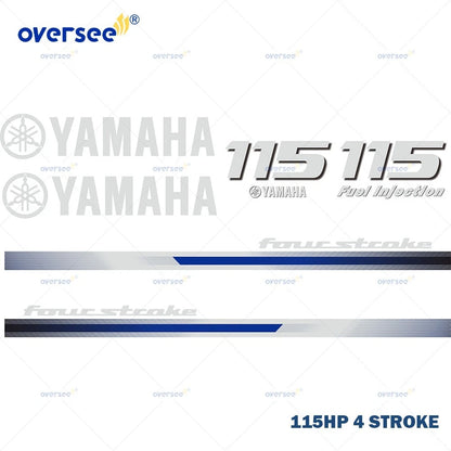 Sticker Kit for Yamaha 115HP 4 Stroke Outboard (Anti-UV)