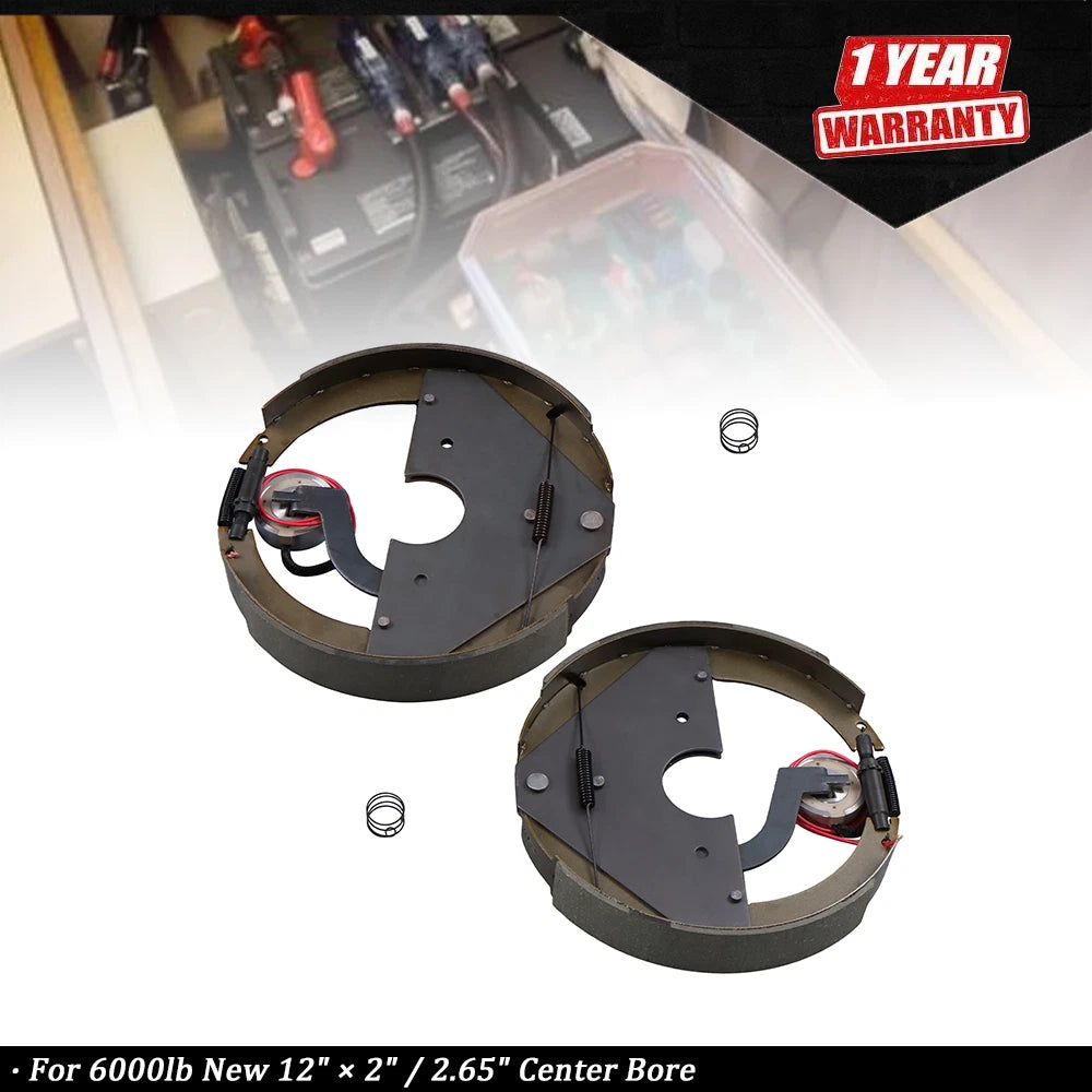 12" × 2" Mobile Home Trailer Brake Assembly for 6000lb Trailers (RHD)