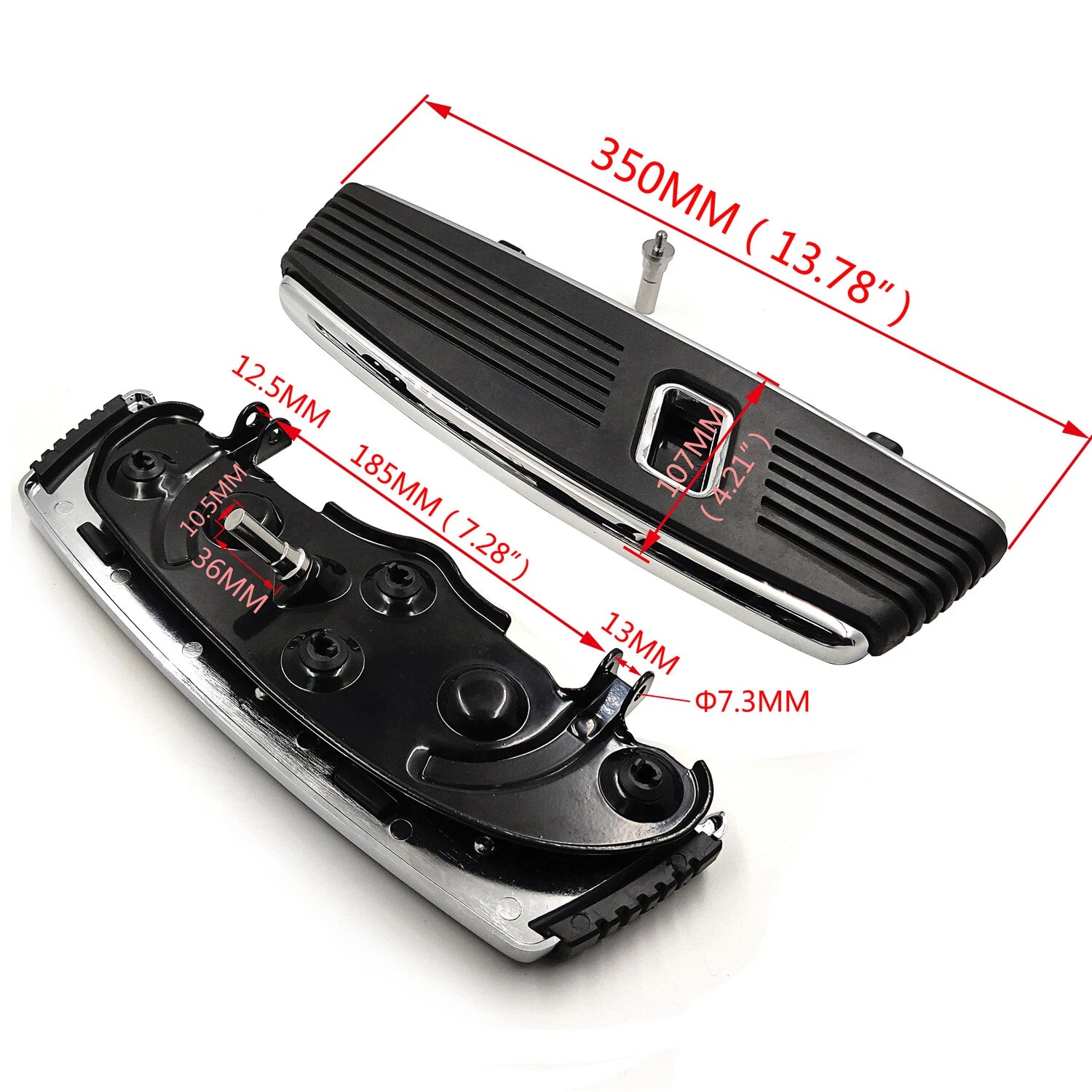 Rider Passenger Floorboard for Harley Softail (2000–2017)