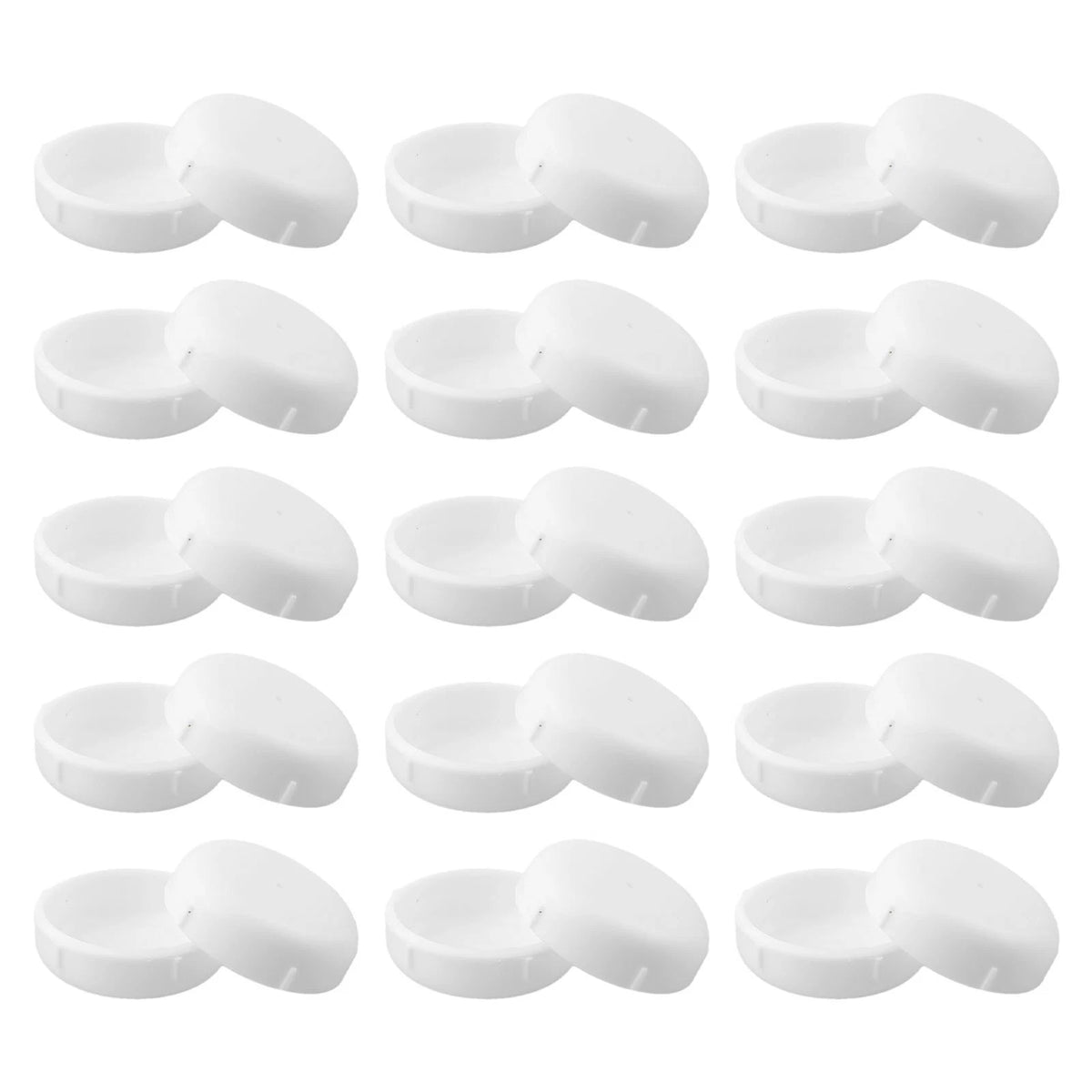 30 Pack PVC Leg Protectors for Wrought Iron Patio Furniture