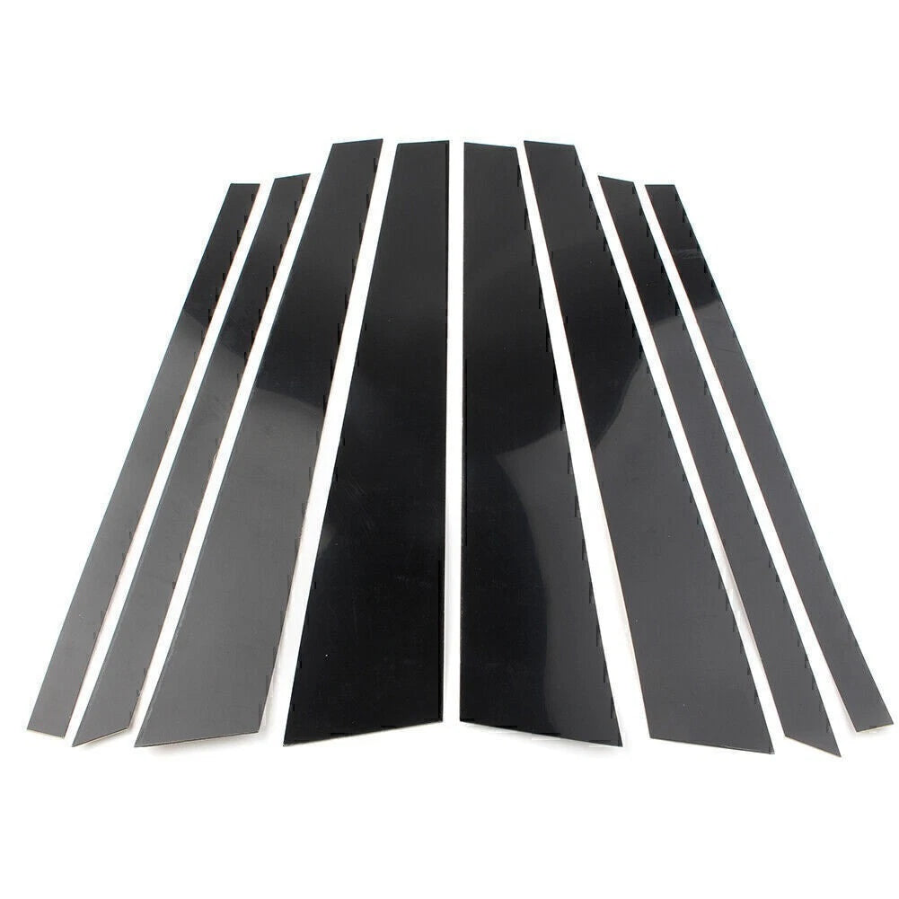 8pcs Black Pillar Posts Trim Kit for BMW X5 E70 (2007–2013)