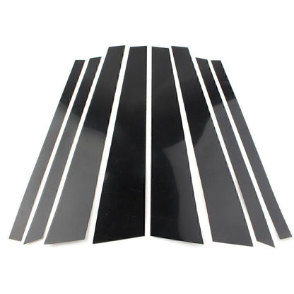 8pcs Black Pillar Posts Trim Kit for BMW X5 E70 (2007–2013)