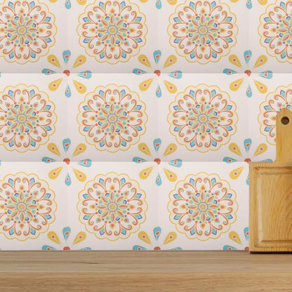 Colorful Tile Stickers for Easy Cleaning and Maintenance