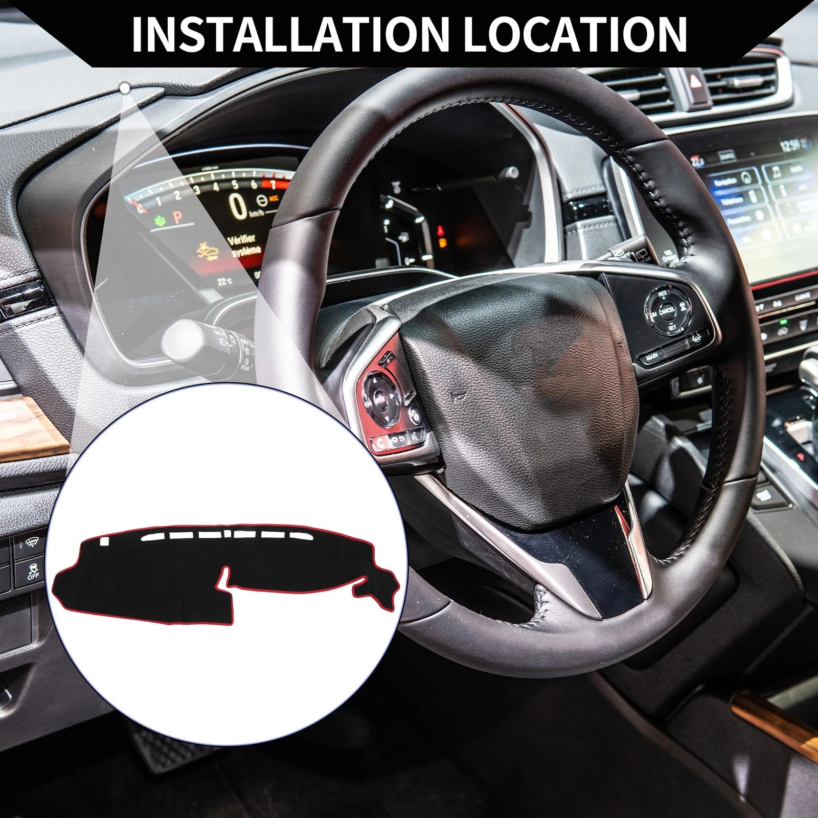 Dashboard Dash Cover Mat for Honda N-BOX JF3 JF4 (2017–2020) Protector