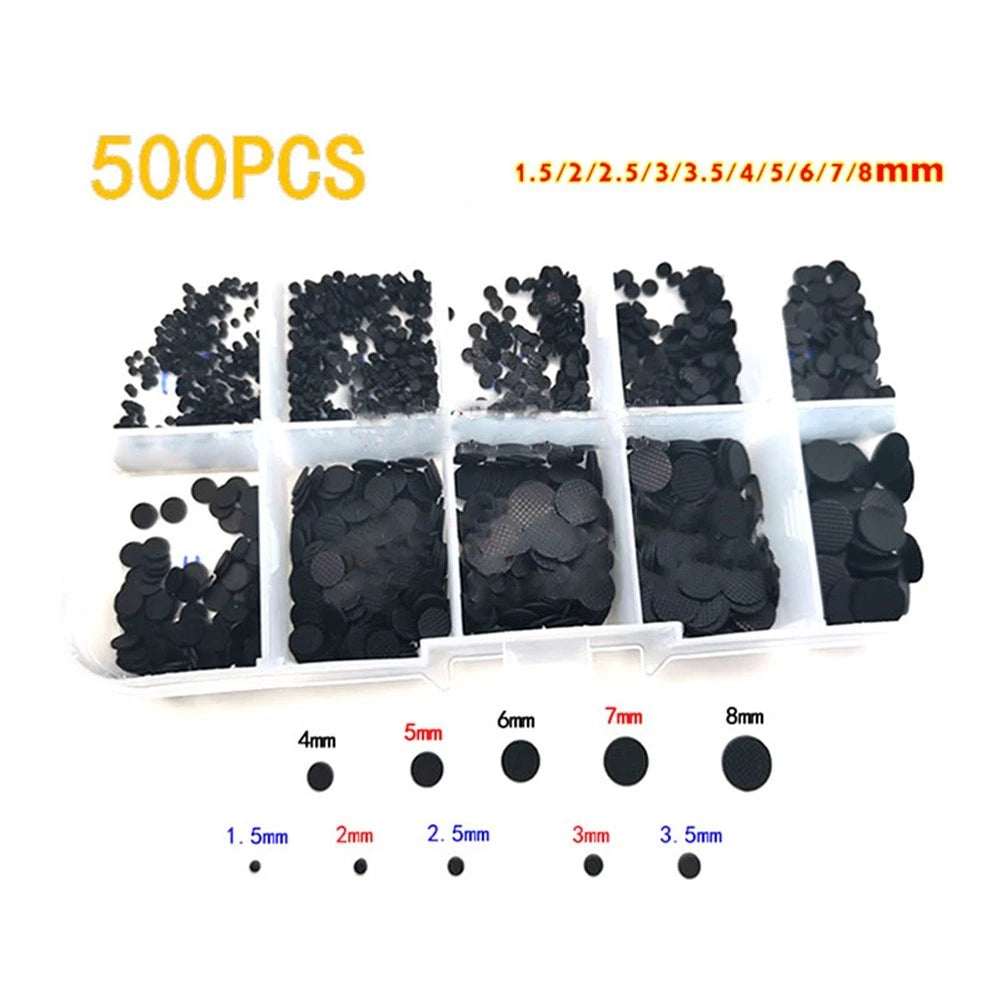 500PCS Conductive Rubber Pads Kit for Electronics Repair