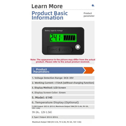 Digital Voltmeter Battery Voltage Tester 830VDC High Precision Calibration
